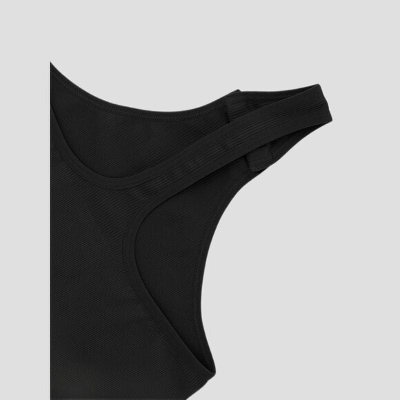 Off the Shoulder Tummy-Control Bodysuit, Black - Picture 4 of 6